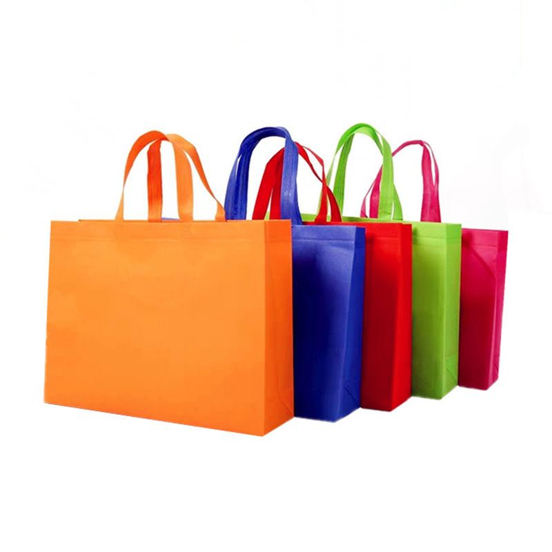 Bolsas sin hilar reutilizables para promover bolsas de compras con bolsas de almacenamiento sin hilar ambientalmente inocuas